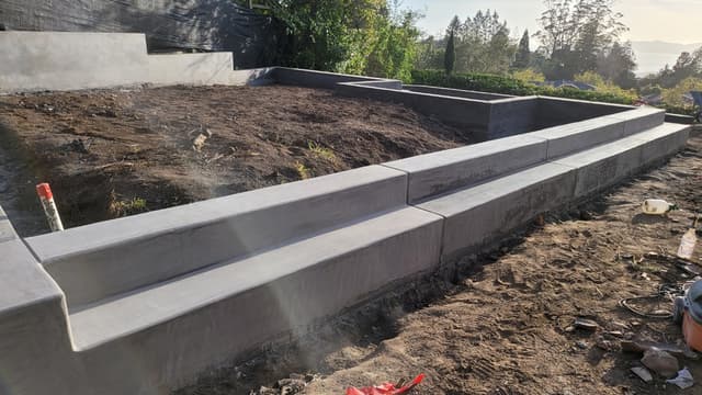 concrete foundation for a residential home